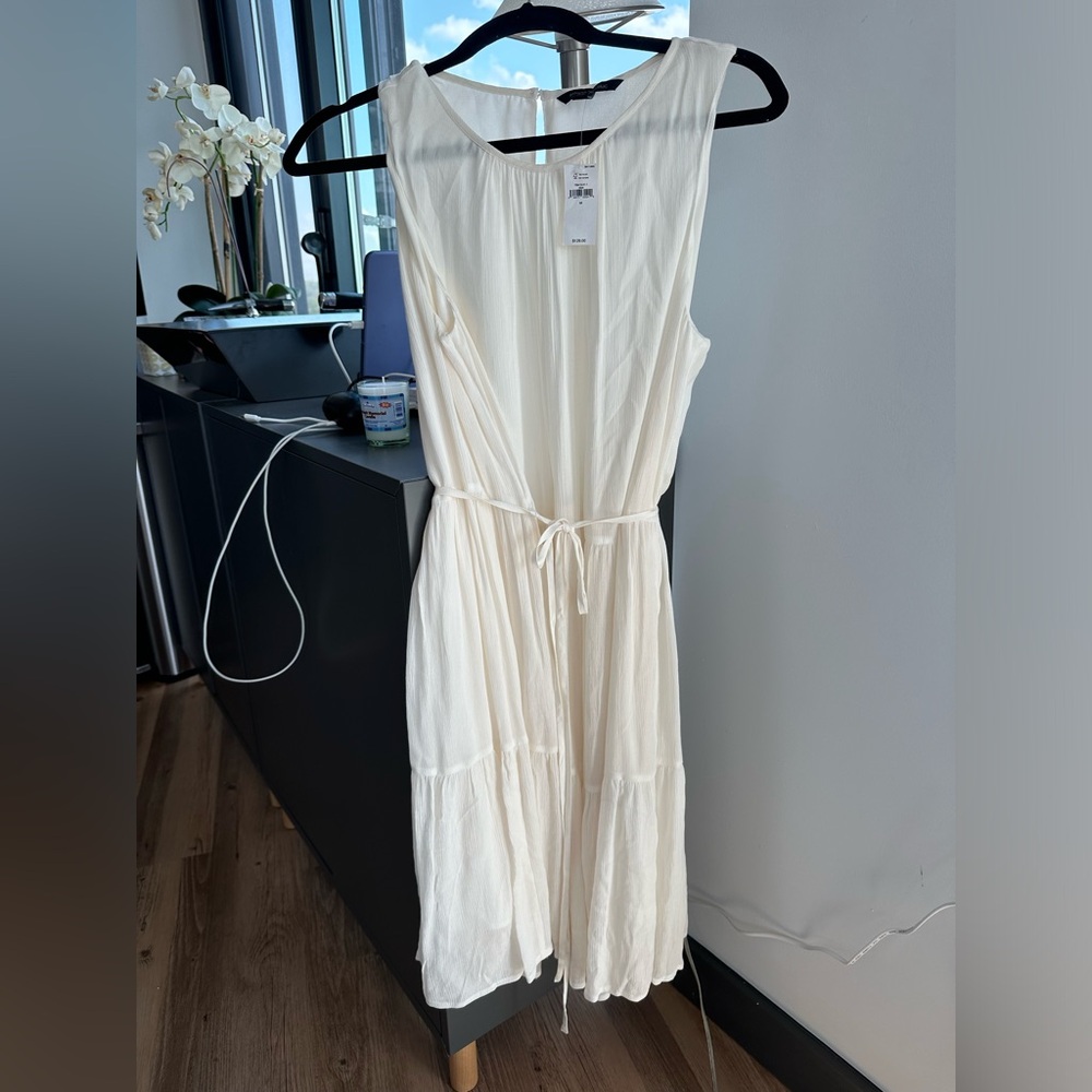 NWT Banana Republic White Chiffon Dress